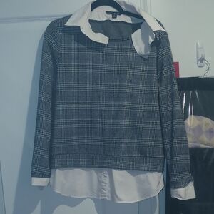 Zac & Rachel Black and White Blouse